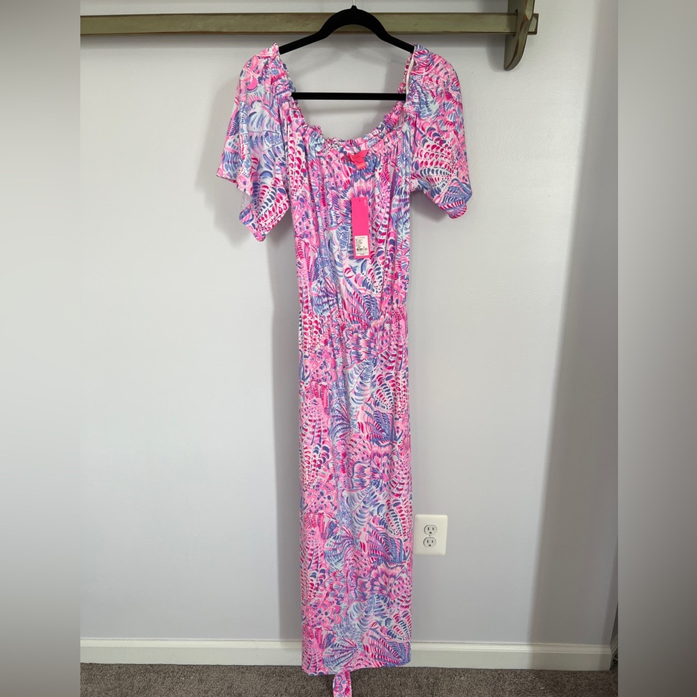 Lilly Pulitzer NWT XL Moriah Midi Dress in Sea You Soon